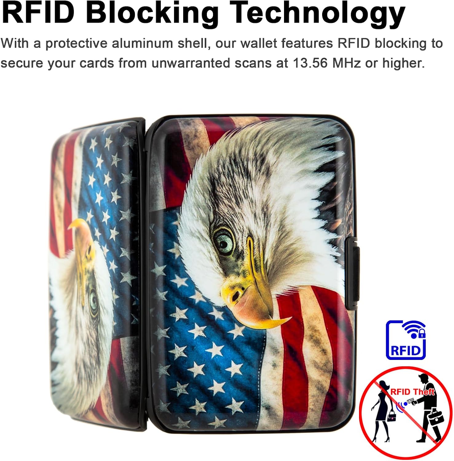 Aluminum Hard Case Wallet RFID Blocking Credit Cards Holder Metal Busi Gira Aluminum Hard Case Wallet RFID Blocking Credit Cards Holder Metal Busi Gira